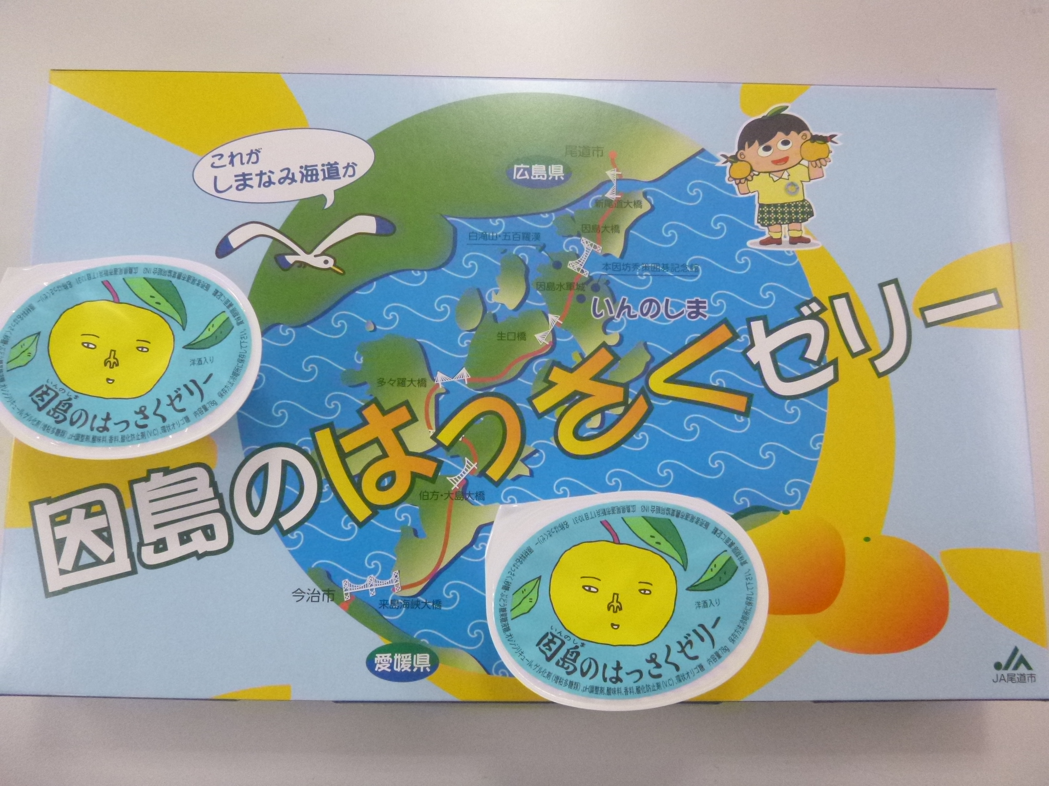 因島のはっさくゼリー 岡山の塗装工事会社 株式会社西日本工業